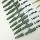 40Pcs Fishing Tackle carp lead clips Quick Change swivels F3B9 Sleeves~ O3R6