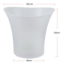 3 Colors Change LED Ice Bucket Champagne Wine Beer Cooler Party Xmas 5L Pink