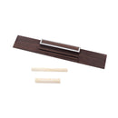Rosewood Guitar Bridge w/ Slotted Bone Nut Saddle Set for Classical Guitar