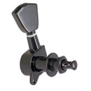 Black Enclosed Guitar Tuning Pegs Tuners for Acoustic Electric Guitars 6R