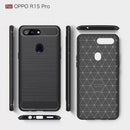 Soft TPU Bumper Case for OPPO A5s AX5s Carbon Fiber Brushed Cover Black A