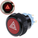 22mm red led emergency warning flash light push button self-locking switch OZ
