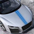 1 Pair Vinyl Car Stickers Long Stripe Hood Bonnet Decals Graphics Auto Styling