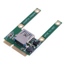 Mini PCI-E to USB 2.0 Adapter Expansion Card with Screws for Laptop PC
