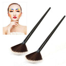 1X Fan Makeup Brush Face Powder Blending Contour Cheek Blusher Highlighter