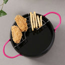 18cm Steel Japanese Style Tempura Frying Pot Portable Outdoor Pan Egg Panca