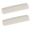 2x Buffalo Bone Nut For LP Les Paul Electric Guitar Slotted Neck Instruments