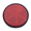 12 Muliti Purpose Red Light Reflectors Rear Trailer Reflector Disks Caravan R4K8