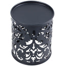 Metal Pen Holder Pen Pot Hollow Flower Pattern Round Q3Z2