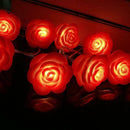 Silicone LED Rose Lamp Battery String Wedding Xmas Valentine Birthday Decor