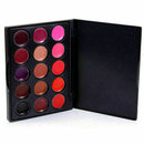 15 Colors feel Lip Gloss Lipstick Long Lasting Beauty Palette Makeup_Cosmet Y0I2