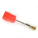 Nail drill bits cleaning brush golden copper wire cleaner brushes nail tools  LJ