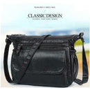 Fashion Shoulder Messenger Bags Leather Soft Crossbody Bags Multi-pocket Purse