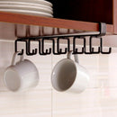 Kitchen Storage Rack Cupboard Hanging Hook Shelf Cup Dish Storage Shelf Bat