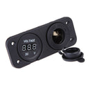 12V 24V Motorcycle Auto Car Cigarette Lighter Digital Voltmeter Volt Meter