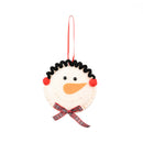 Creative Snowman Santa Claus Pendant Ultrasonic Non-Woven Tree Ornament (A) A