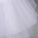 White Short Petticoats Women A Line 3 Layers Underskirt For Wedding Dress W3O8