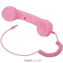 Retro Radiation Proof Phone Handset 3.5 MM Socket(Pink)