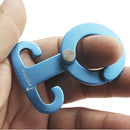 Aluminum Alloy Self-locking Carabiner Camping Tent Rope Tightener Hook Hanger