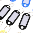 20pcs Keychain Key Split Ring ID Tags Name Card Label Luggage Bag Tag LJ