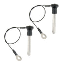 2xBall Head Lock Quick Release Pin Push Button 8mm, 40mm Durable