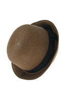 Cap Chic Hat straw/Cap summer woman sun-proof new coffee E5J7