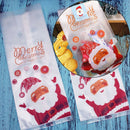 50pcs Christmas Gifts Santa Claus Bags Bake Cookies Biscuit Candy Jewelry Bag-OZ