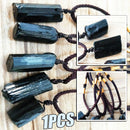 Raw Natural Black Tourmaline Schorl Pendant Chunk Chakra Reiki Protection Gift