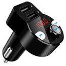 HK203 Car FM Transmitter Bluetooth Handsfree MP3 Player Dual USB Charger