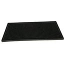 Black Rubber Bar Runner Spill Mat Non-flip for Home Pub Cafe Party 30x15x1cm