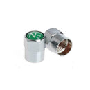4X Nitrogen N2 Auto Car Valve Stem Cap/Caps Wheel Tire Chrome Sliver Univer U8K2