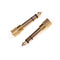 2Pcs 6.5mm Male to 3.5mm Female Jack Plug Headphone Audio Adapter Converter JR