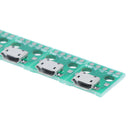 10pc 2.54mm Female MICRO ZSB to DIP 5Pin Pinboard Adaptor B type Pcb ConverterOZ