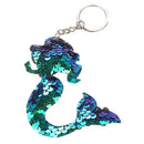 Sequins Mermaid Tail Keychain Charms Paillette Pendants Fish Keyring Diy Me Q9B3