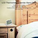 Folding LCD Thermometer Calendar Alarm Digital Clock Home Birthday Reminder