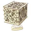 Wooden Wedding Card Boxes with Lock and Card Sign for Weddings Receptions