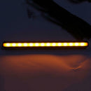 2x Dual Color Car LED Strips Amber Flowing Turn Signal Light White DRL Lamp