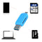 2-in-1 OTG SD Micro USB 2.0 T-Flash Memory Card Reader Adapter For Cell Phone&PC