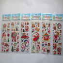 5 sheets Christmas Stickers for Kids Xmas Craft Gift Card-Making Home Decoration