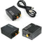 Digital Optical Coaxial Toslink to Analog RCA L/R Audio Converter Adapter --