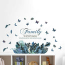 Plants PVC Wall Stickers Sofa Bedroom TV Background Stickers Decor (PH1008) A