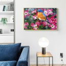 Flowers Bird Full Drill Round Diamond Painting DIY Mosaic Kit Home Decor