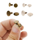120 Sets/Pack Leather Repairing Decor Rivets Tubular Metal Single With Fixi D5V6
