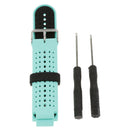Silicone Band For Garmin Forerunner 220/230/235/620/630 Green+Black