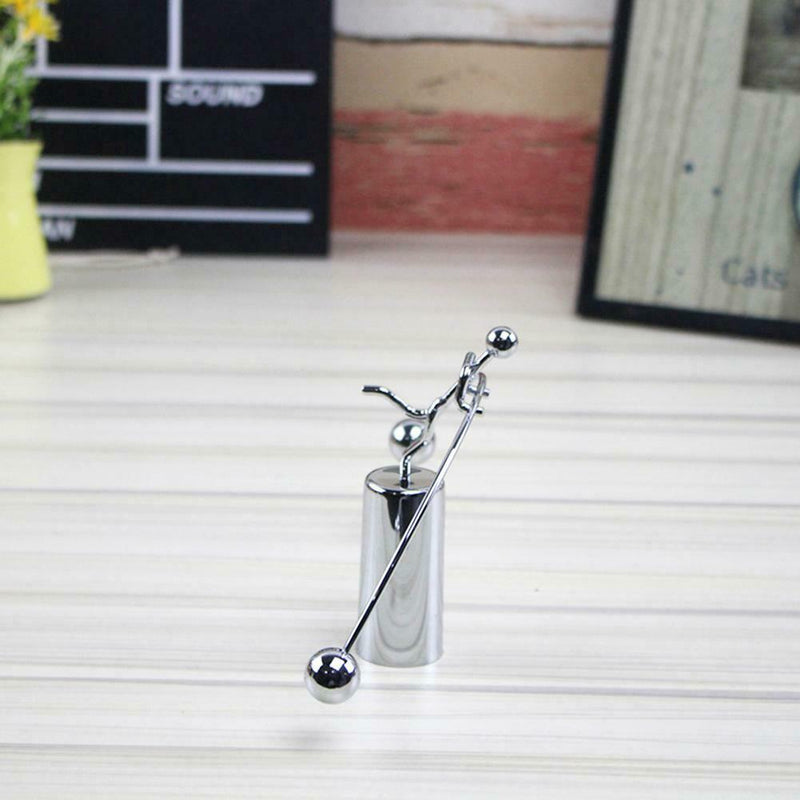 Balance Metal Tumbler Weightlifting Small Iron Man Home Desktop Decor Gifts