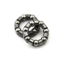 2 x Bicycle Rear Wheel Axle 1/4 Inch x 7 Ball Bearing Cages Pair MTB Bike   Z
