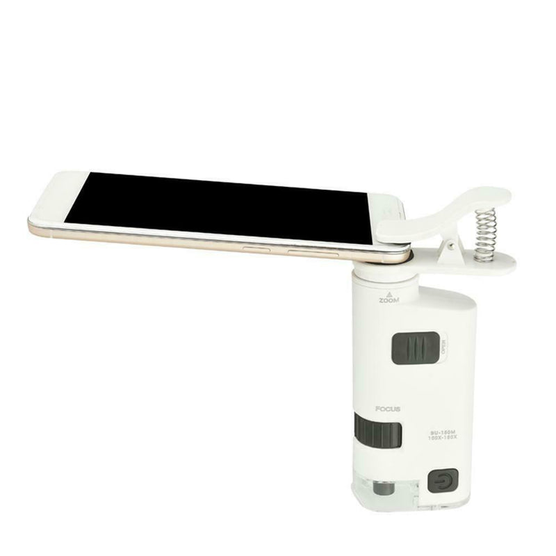 Universal Mobile Phone Microscope 100X-150X Zoom Magnifier Clip Macro Lens