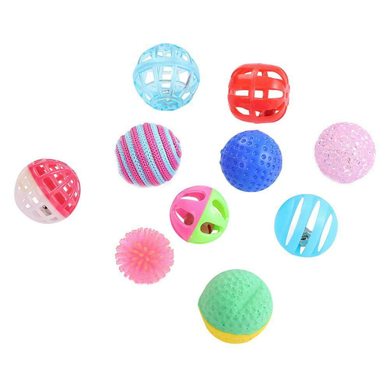 Cat Balls Dumbbell Feather Teaser Wand Funny Mouse Sisal Crinkle Pet Supply