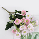 Artificial Chrysanthemum Daisy Flower Bouquet Arrangement Office Decor Pink