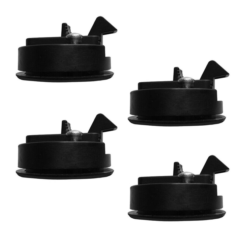 4 Pieces Boat 2'' Locking Nylon Flush Pull Slam Latch Hatch Lift